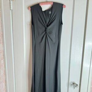 Patagonia Gray Bandha Long Dress Twist front sz L